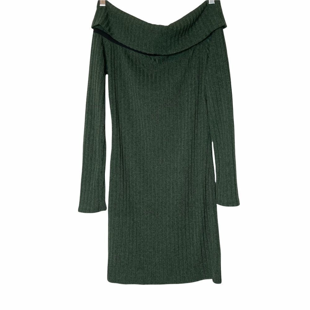 FOREVER 21 | Ribbed Knit Off Shoulder Mini Dress - Picture 4 of 6